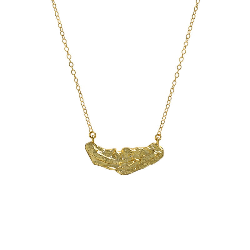 Fashion Irregular Stones 925 Sterling Silver Necklace