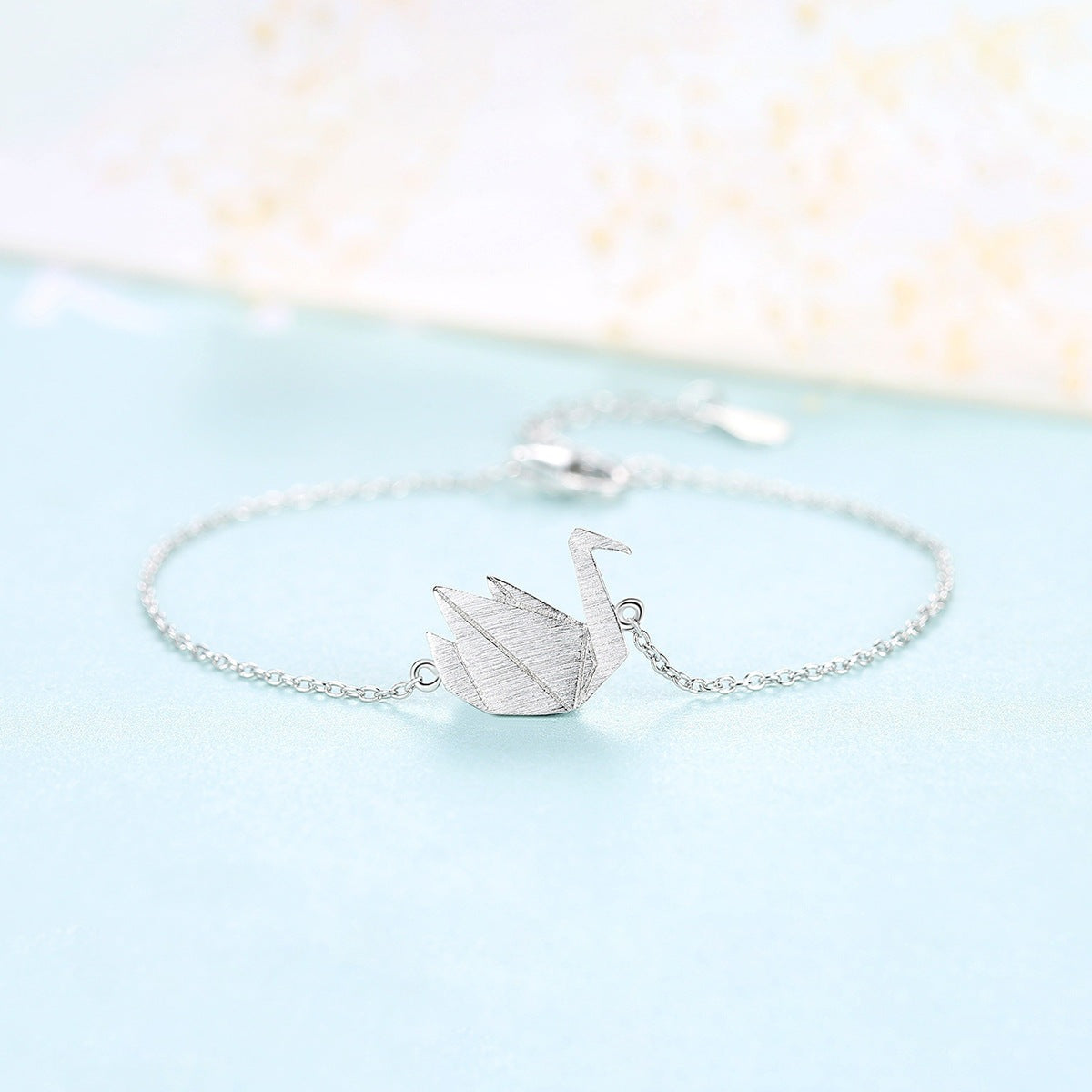Gift Beautiful Swan Animal 925 Sterling Silver Bracelet