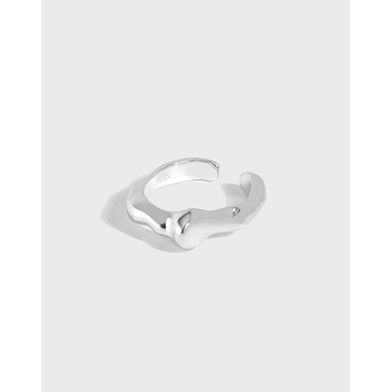 Party Irregular Drop 925 Sterling Silver Non-Pierced Earring Single