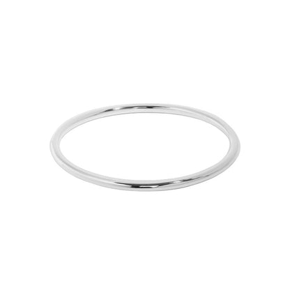 Simple 3.2mm Geometry No Plating 925 Sterling Silver Bangle