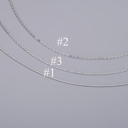 Simple 925 Sterling Silver Box Rolo Chain Links Bracelet