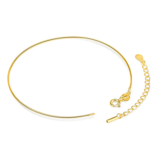 Simple Screw Spiral 925 Sterling Silver Bracelet